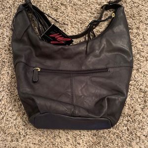 Vintage Stone Mountain Leather Handbag